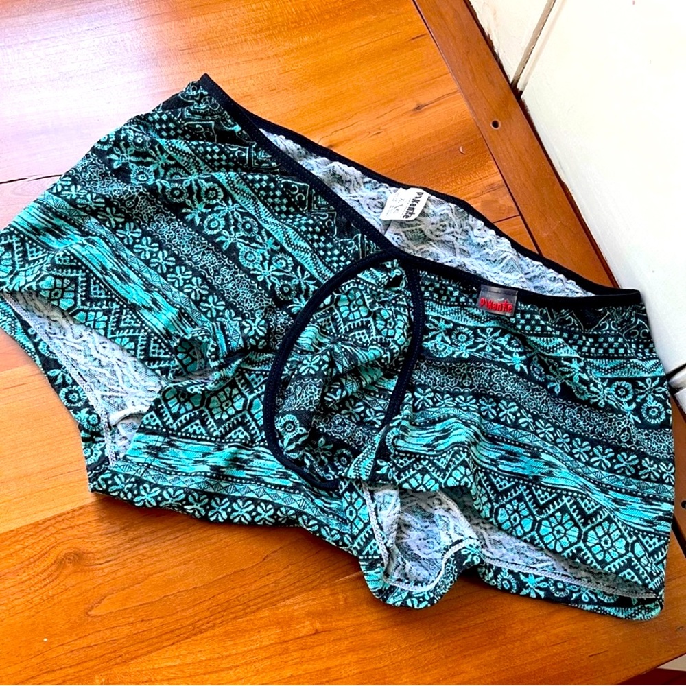 Patterned Boxer Briefs - Green and Black